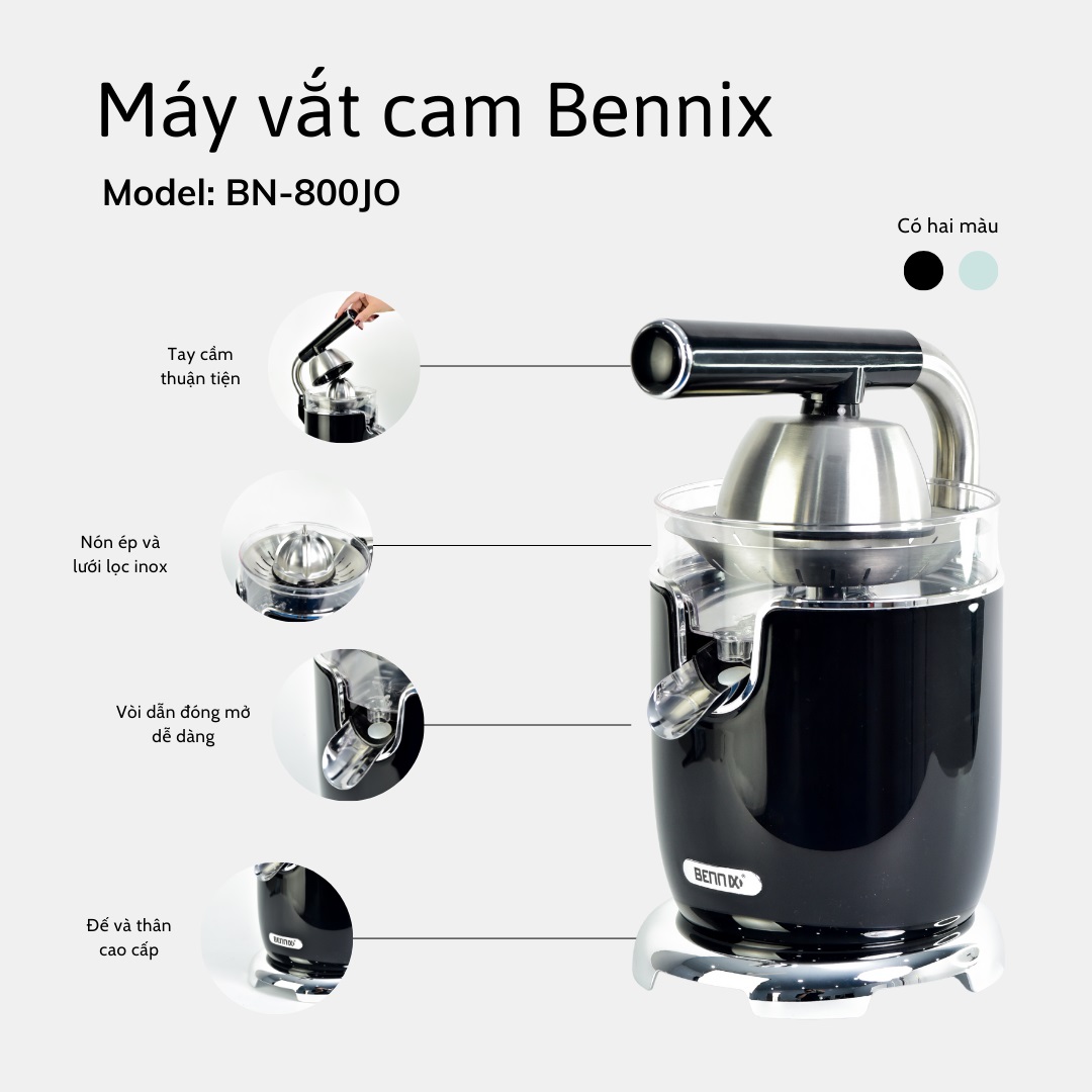 Máy vắt cam Bennix BN-800JO Công suất 800W